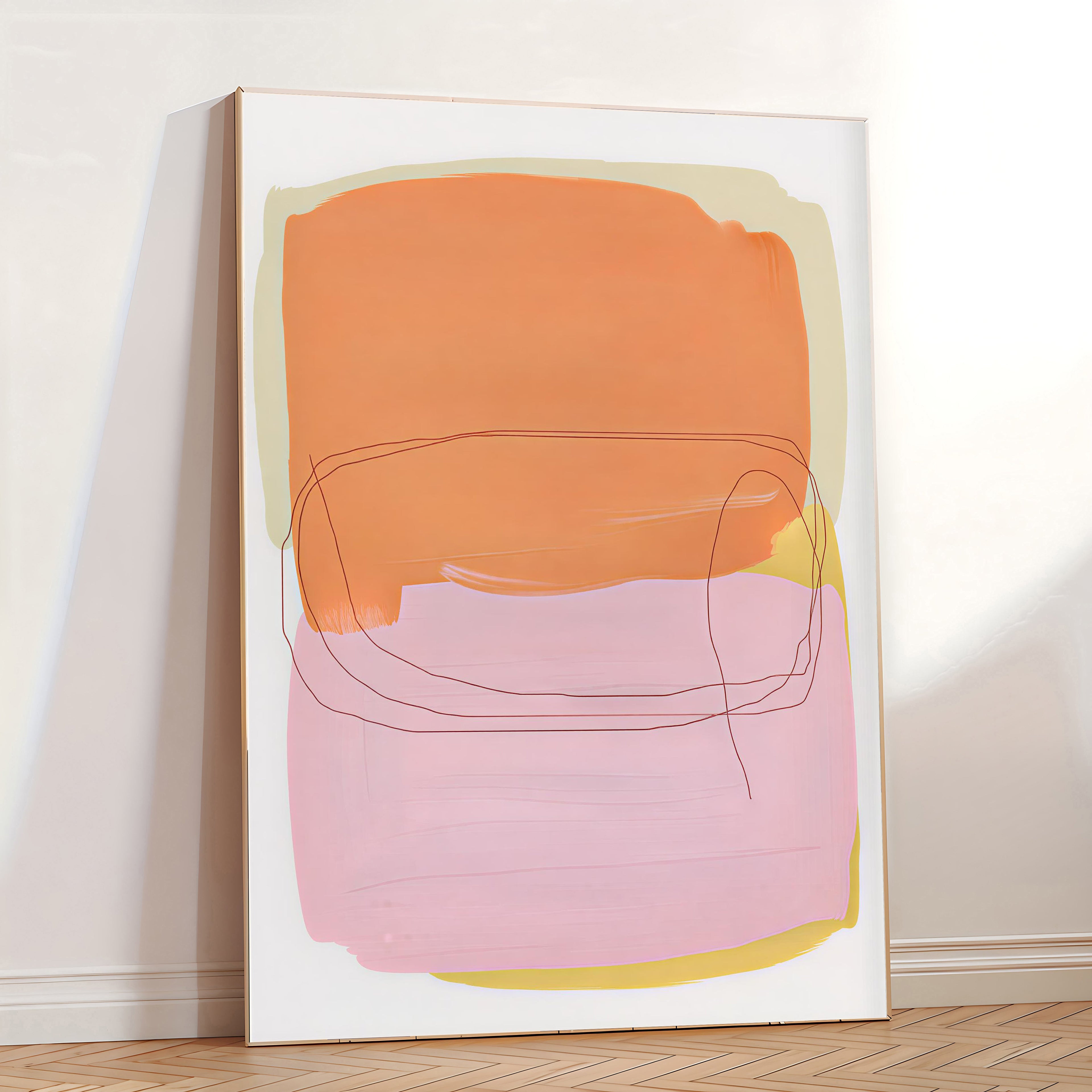 Minimalist abstract wall art print