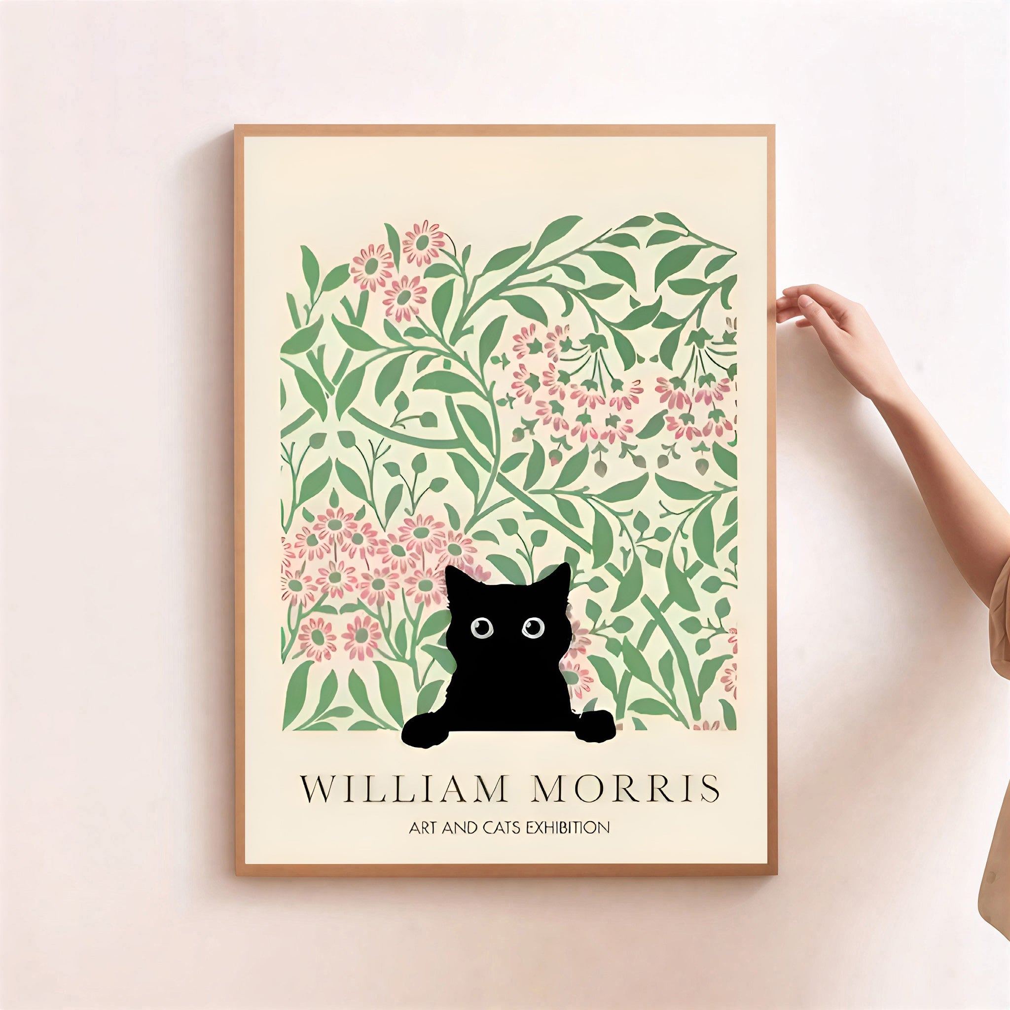 William Morris Black Cat Print