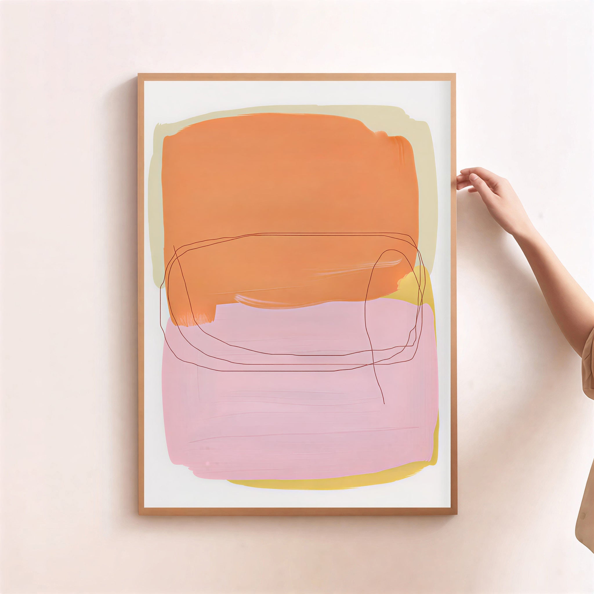 Minimalist abstract wall art print