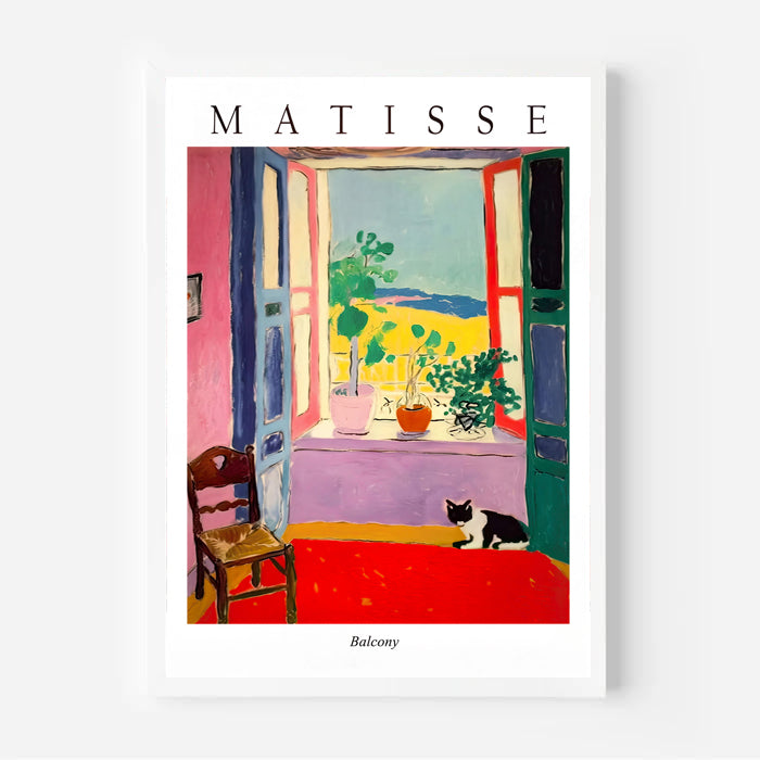 Matisse style balcony art print