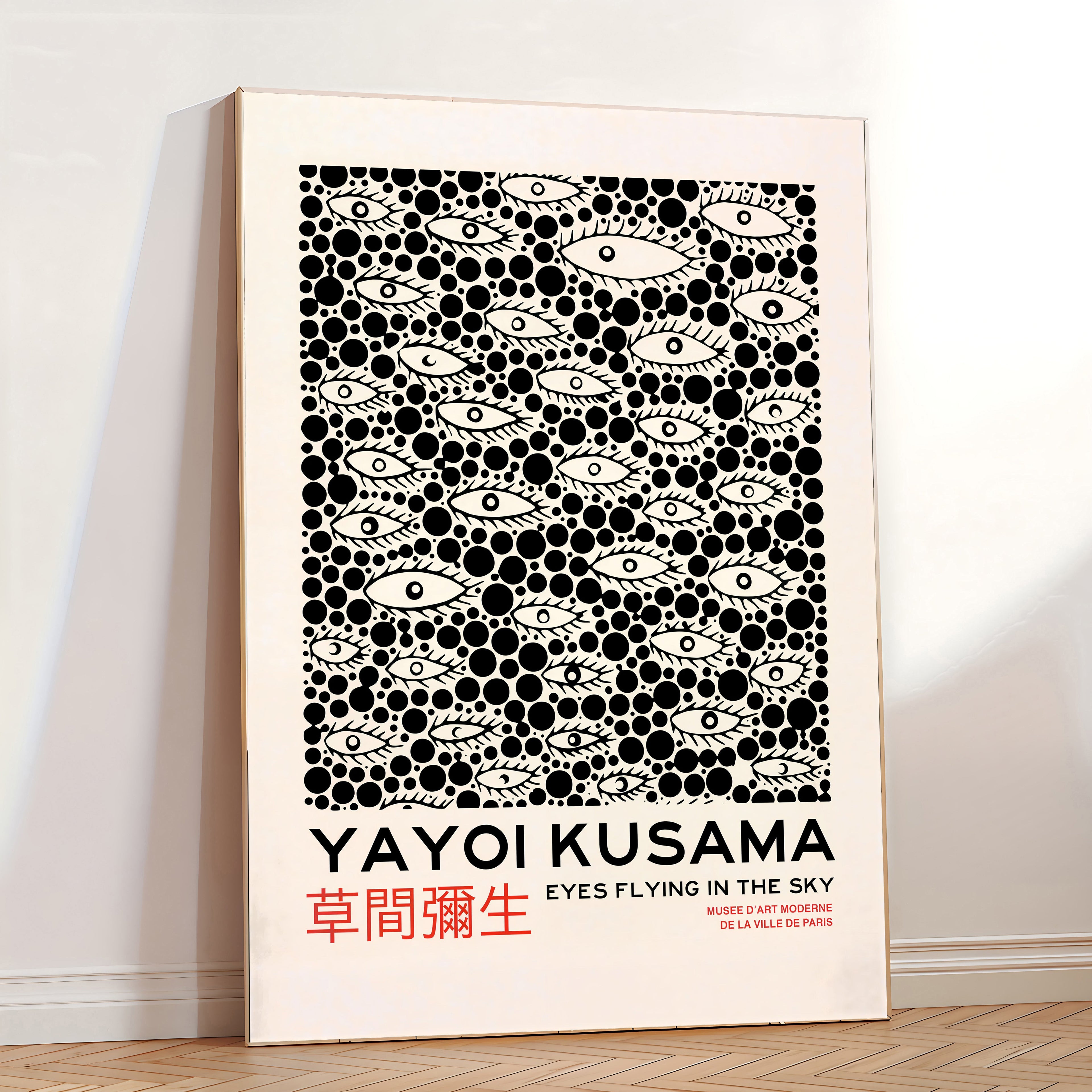 Yayoi-Kusama Inspired Poster Dots and Eyes