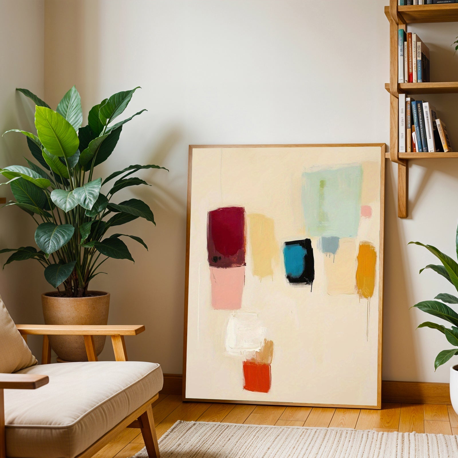Color Minimalist Abstract Wall Art Print