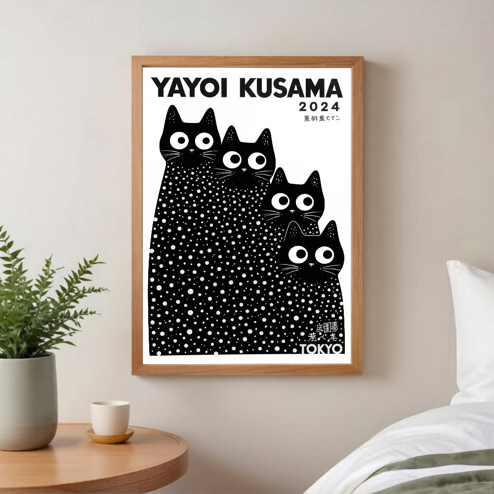 Yayoi Kusama Cats Prints Yayoi Kusama Cats Print