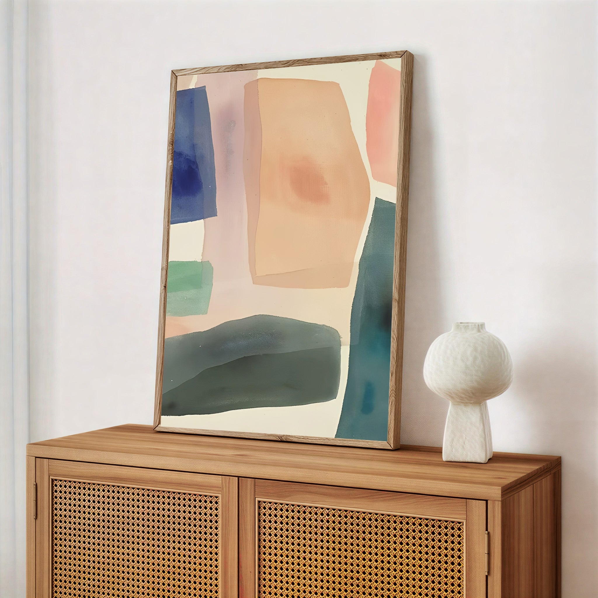 Modern Abstract Pastel Wall Art Print