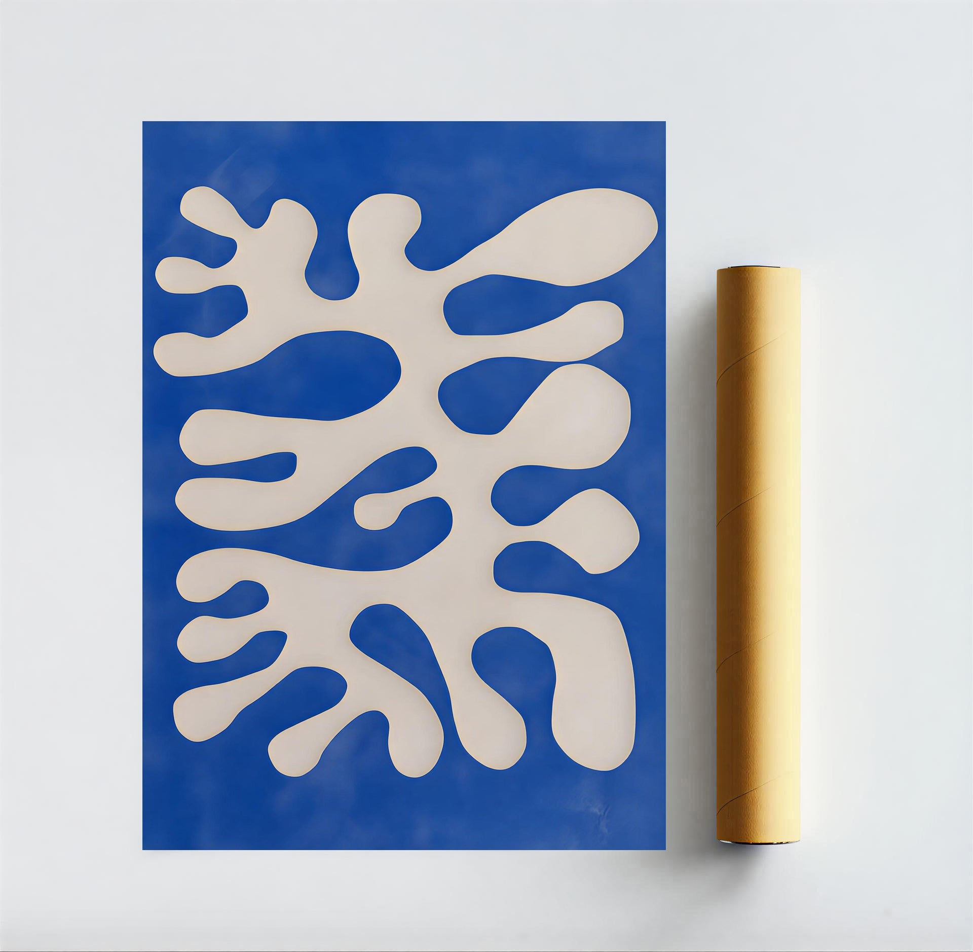 Modern abstract organic wall art print
