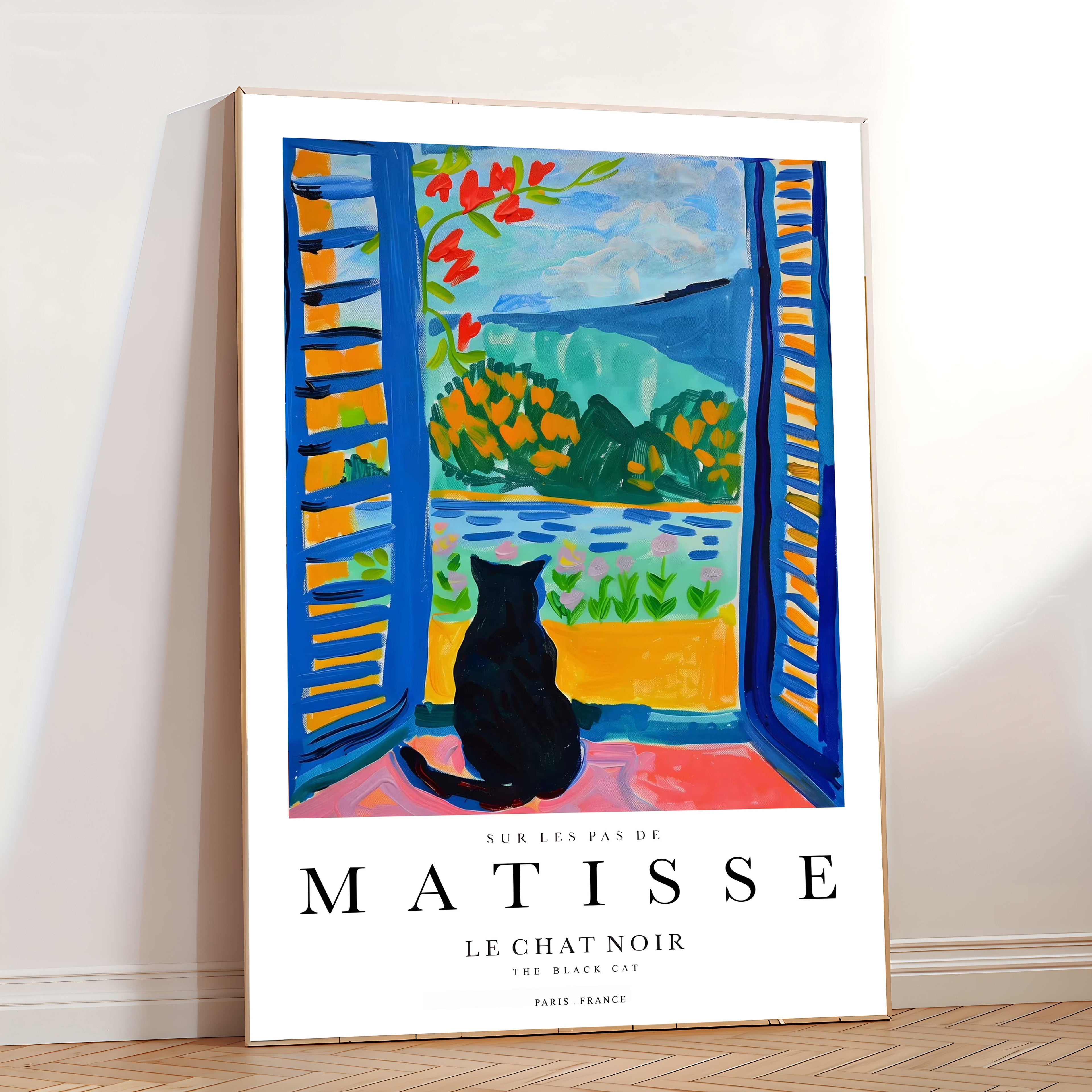 Matisse Inspired Cat Art Print