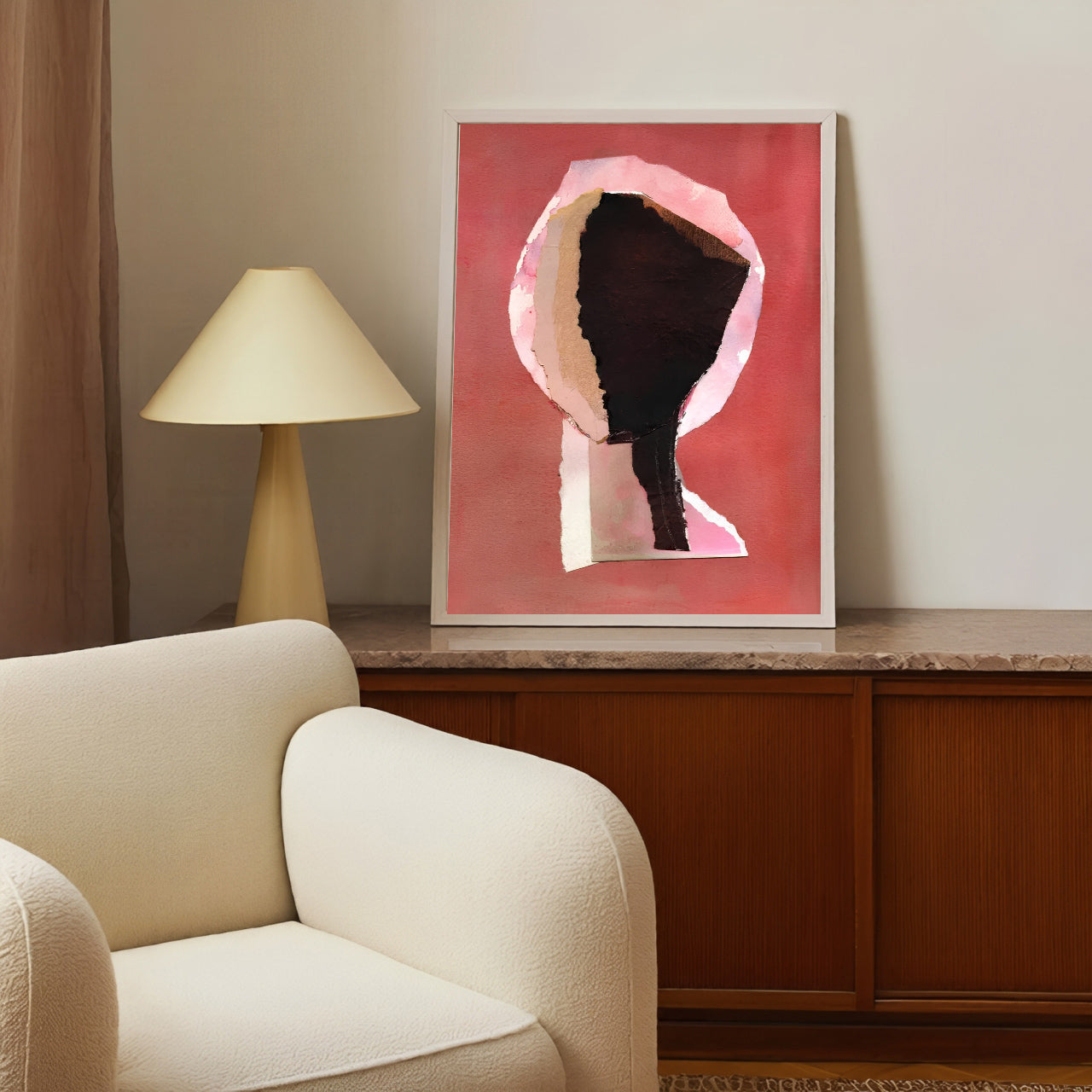 Abstract Collage Wall Art Print
