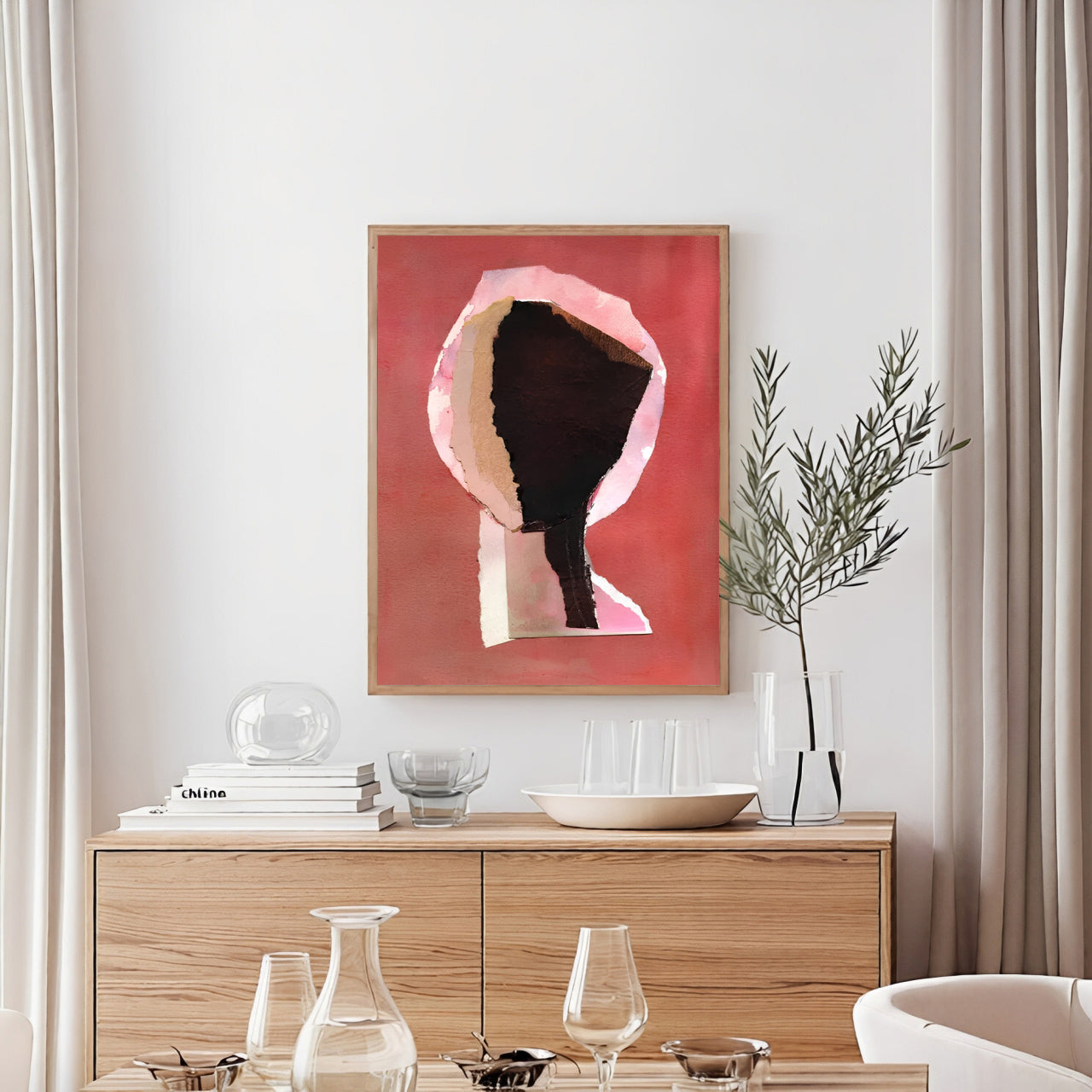 Abstract Collage Wall Art Print