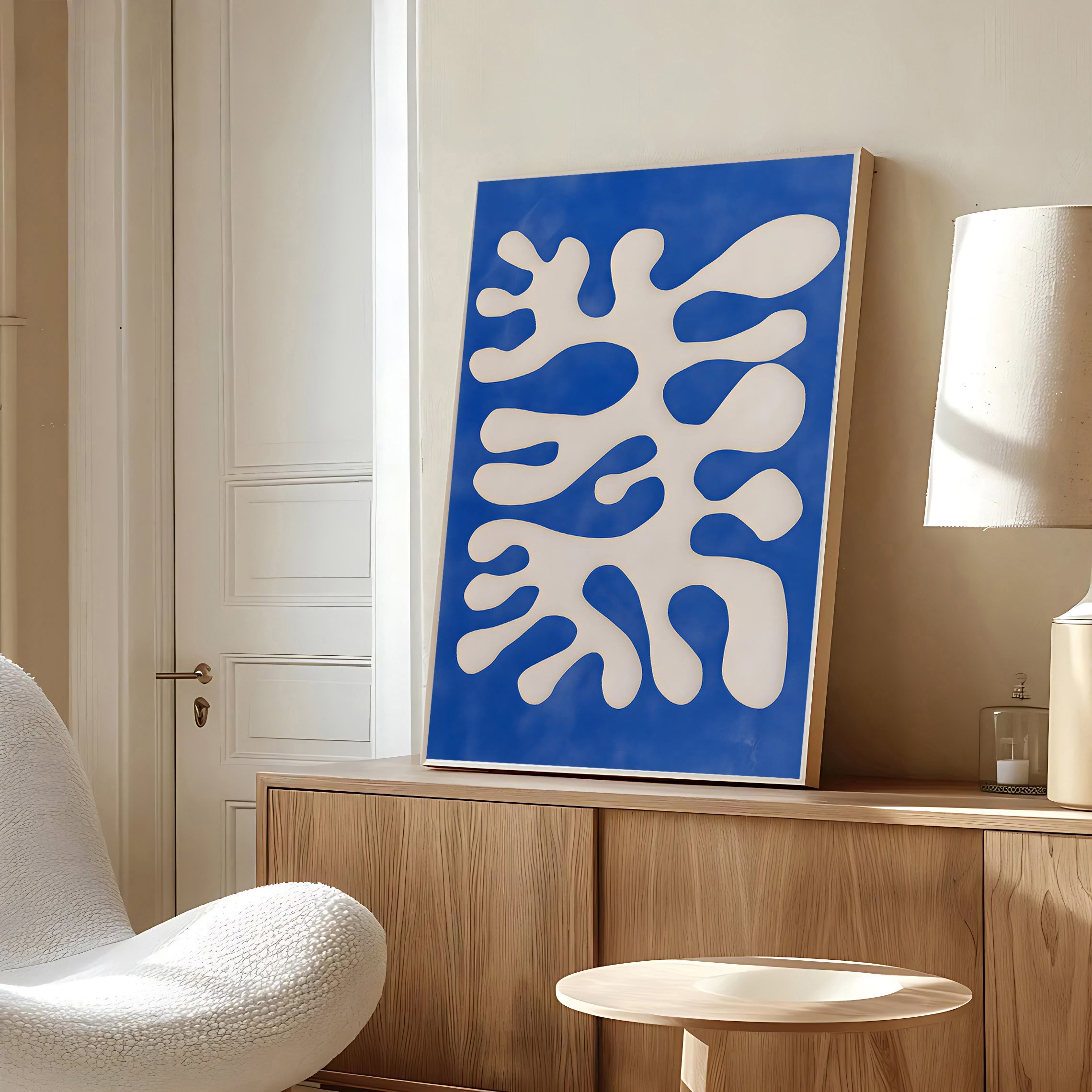 Modern abstract organic wall art print