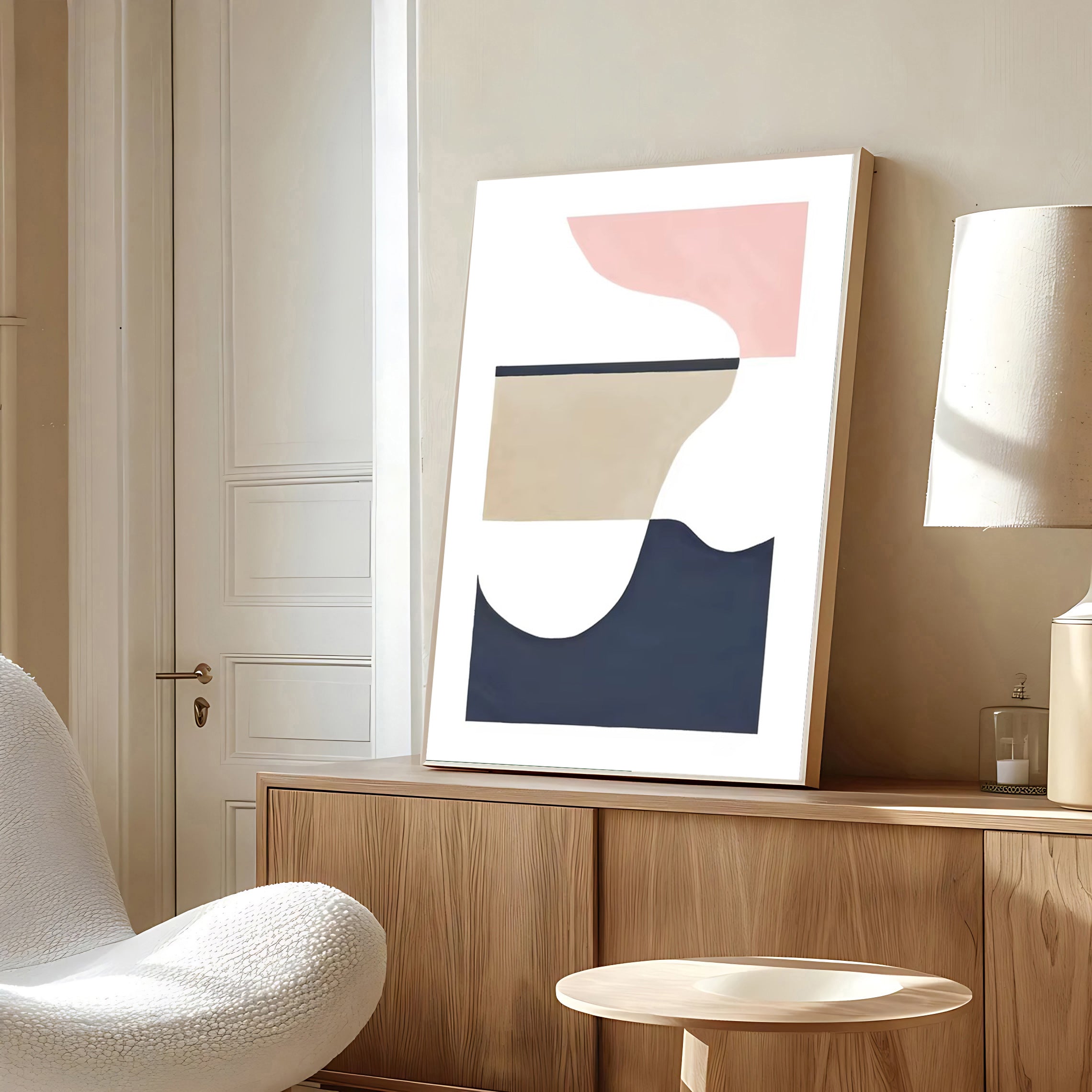 Scandinavian wall art print minimalist design