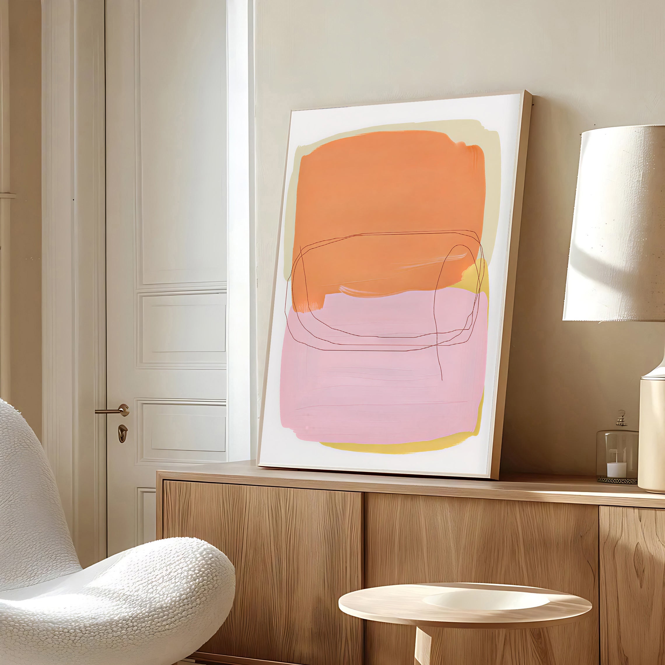 Minimalist abstract wall art print