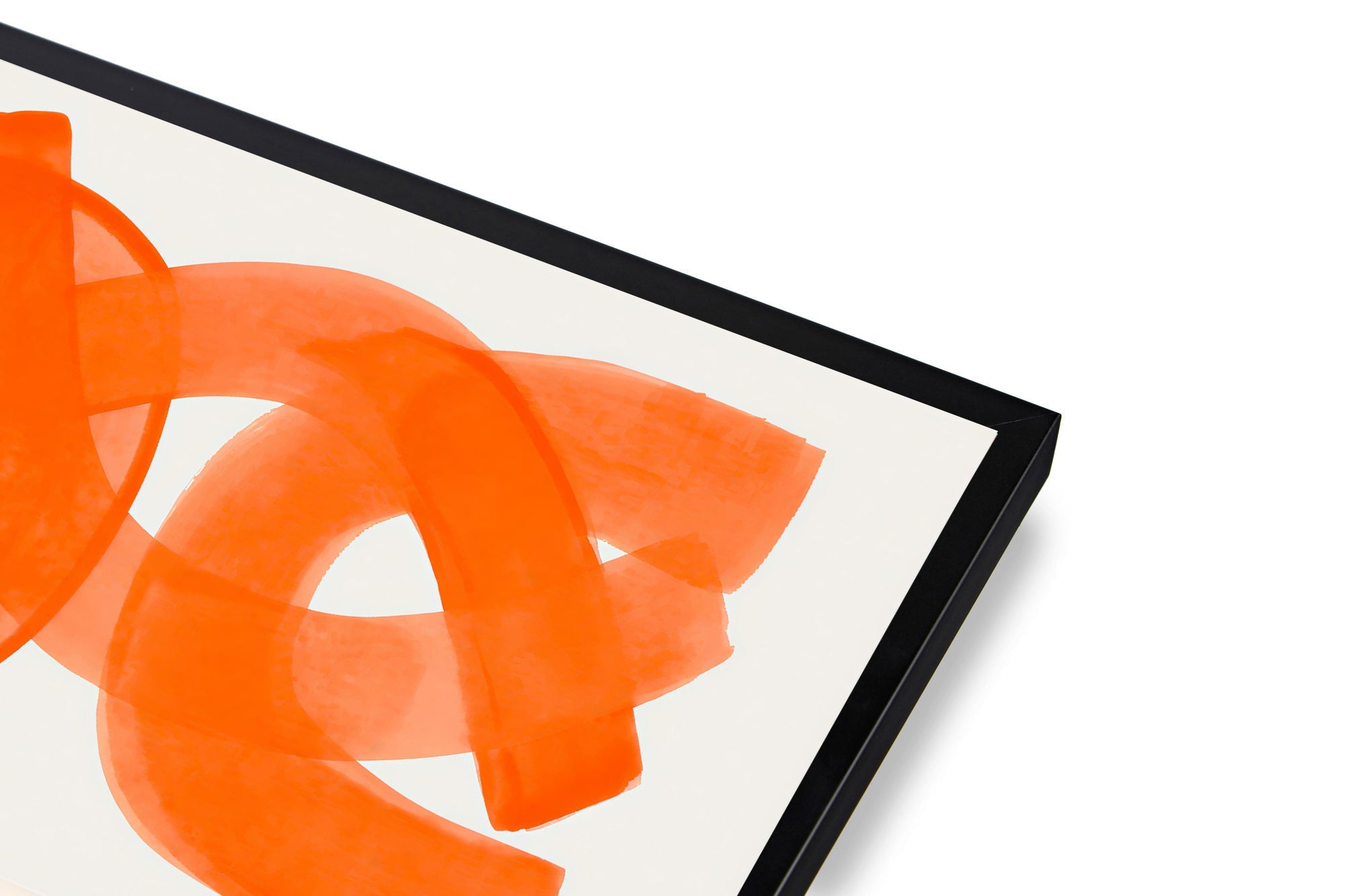 Orange Minimalist Abstract Wall Art Print