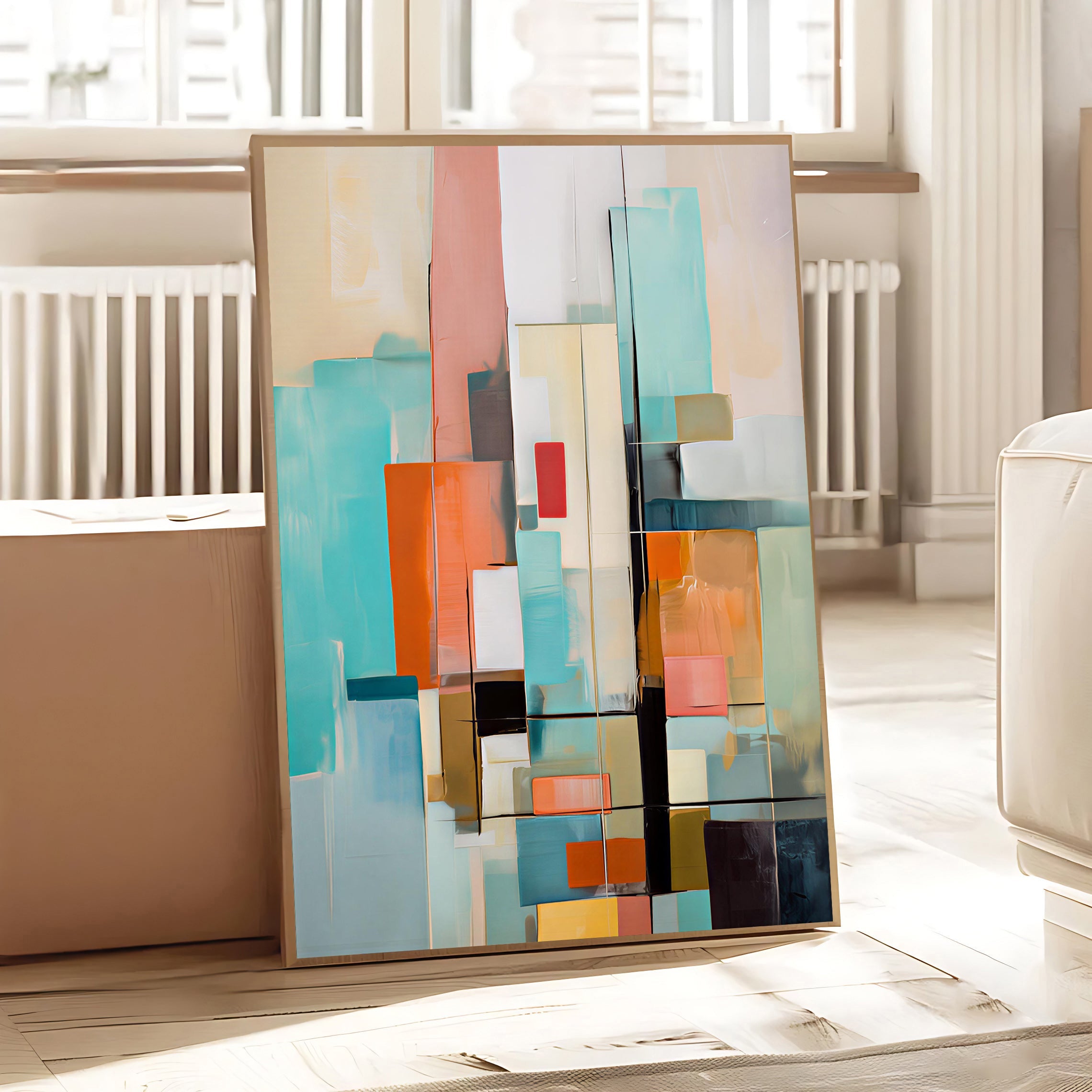 Abstract Geometric Wall Art Print
