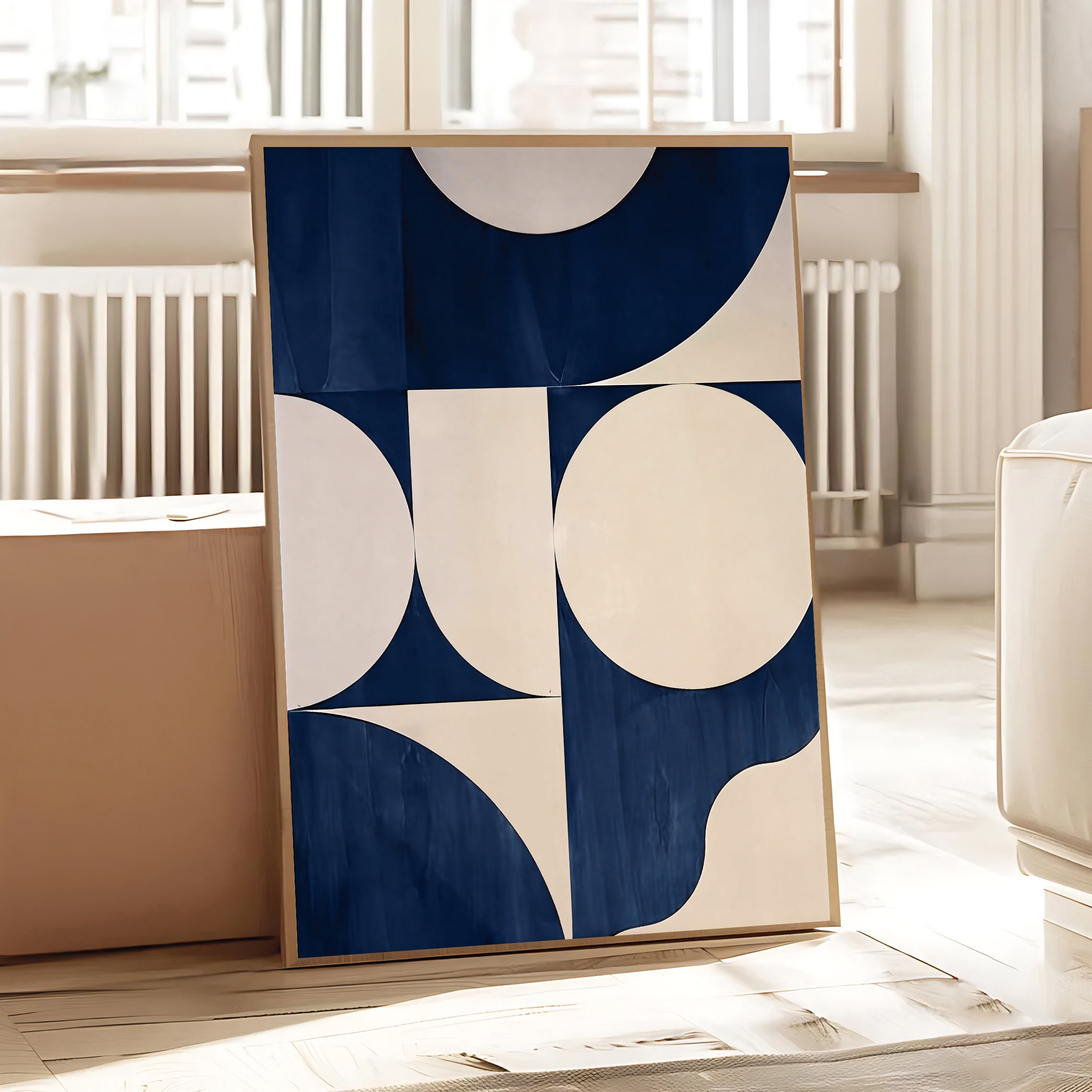 Modern geometric abstract wall art print