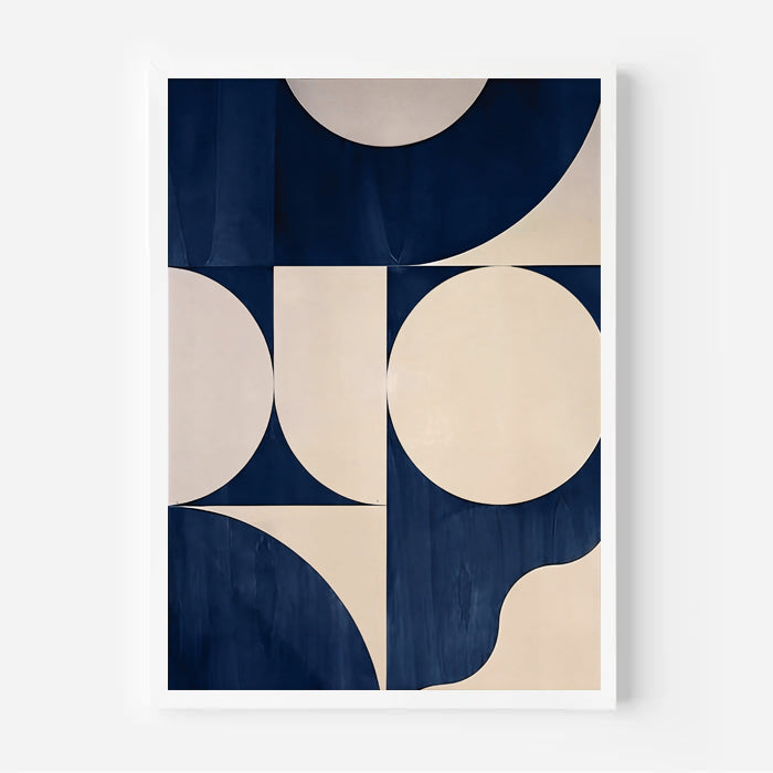 Modern geometric abstract wall art print