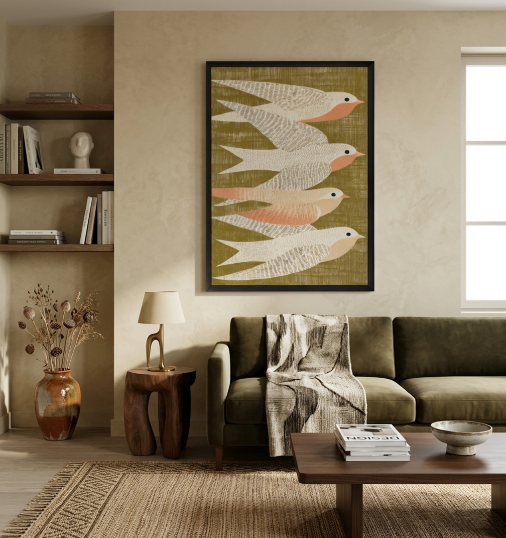 Scandinavian Bird Print