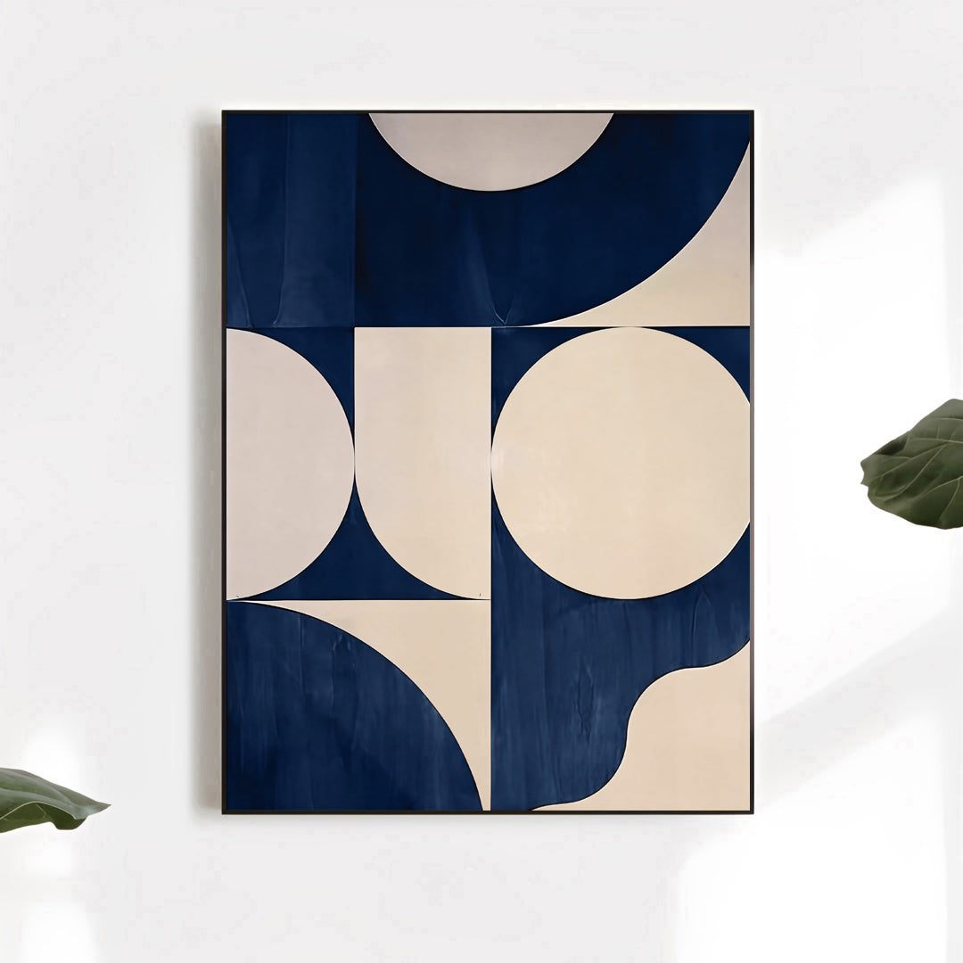 Modern geometric abstract wall art print